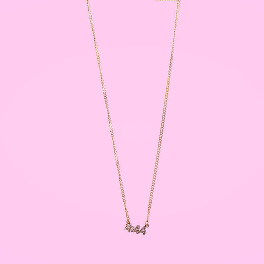 4:44 Mini Diamond Necklace (gold)