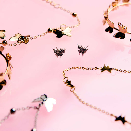 Small butterfly choker (gold)