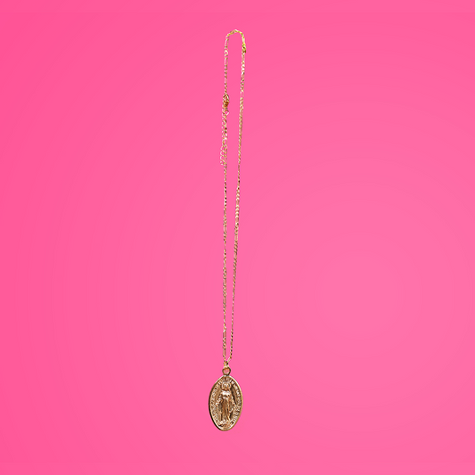 Mother Mary Pendant Choker (gold)