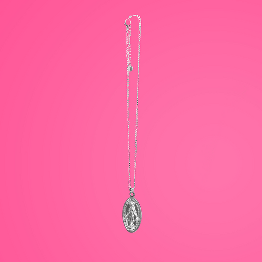 Mother Mary Pendant Choker (silver)